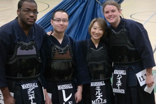 MU Kendo Club students standing together